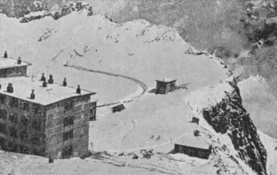Felsen von Naye, Waadt im Winter, Höhe 2044 Meter