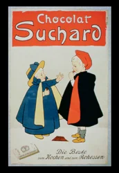 Plakatwerbung für Suchard Schokolade