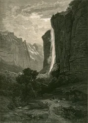 Der Staubbach, im Lauterbrunnental