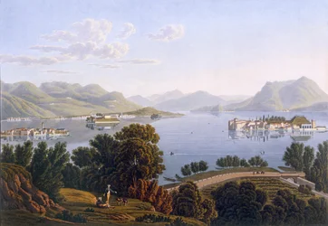 Blick auf den Lago Maggiore und die Borromäischen Inseln, 1819