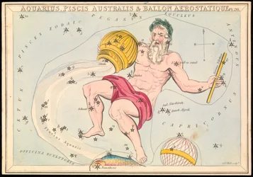 Wassermann, Südlicher Fisch und Ballon Aerostatique, ca. 1825