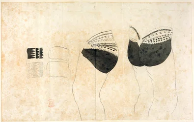 Eine Sammlung von Zeichnungen von A. Buchan, S. Parkinson und J. F. Miller, gemacht in den Ländern, die von Kapitän James Cook auf seiner ersten Reise (1768-71) besucht wurden, sowie von Drucken, die in John Hawksworths Reisen von Biron (Byron), Wallis und