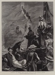 Landung auf Herm, die Inselstraße zum Herrenhaus