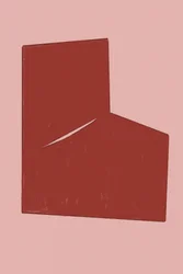 Eckige rote Form