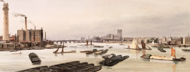 Westminster von der Waterloo-Brücke, London
