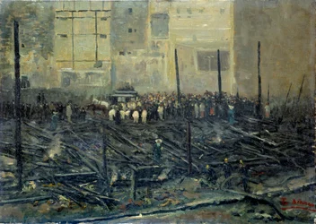 Der Brand des Bazar de la Charité nach dem Feuer vom 4. Mai 1897