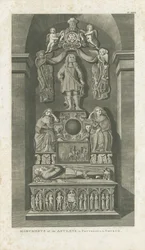 Innenraum der Kirche von Patshull - Astleys Gräber