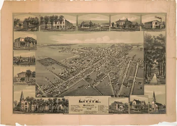 Ansicht von Lititz und Warwick, Lancaster County, Pa.: 1887