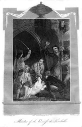 Ermordung der Prinzessin de Lamballe, 1816.