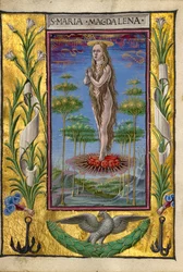 Maria Magdalena in den Himmel getragen