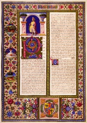 Paulusbrief an die Galater, aus Band II der Bibel des Borso d