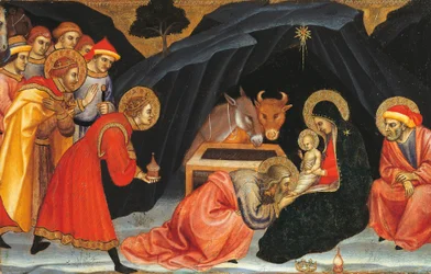 Anbetung der Heiligen Drei Könige, von Taddeo di Bartolo (ca. 1363-1422)