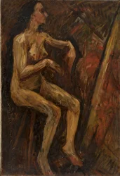 Sitzender weiblicher Akt