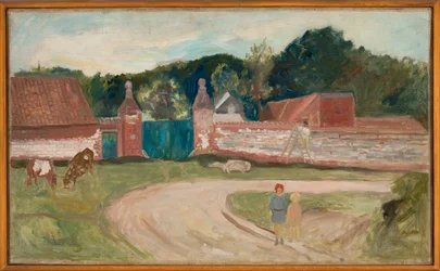Weg vor dem Bauernhof