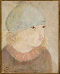 Mädchen mit blauer Mütze (Kleines Mädchen)