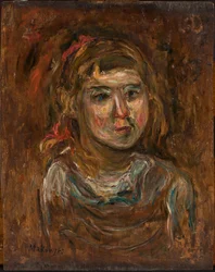 Mädchen mit rotem Band