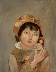 Mädchen mit Puppe
