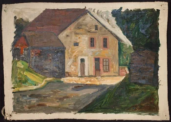 Gemauertes Haus mit Anbau