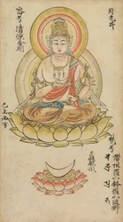 Gakko Bosatsu, aus dem Album der buddhistischen Gottheiten aus der Diamantwelt