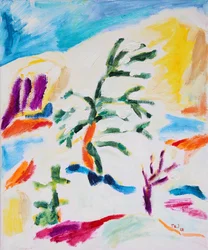 Bunte abstrakte Landschaft