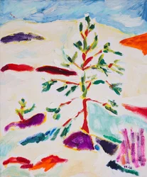 Bunter Winterbaum