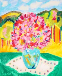 Lebendige Bergblumen