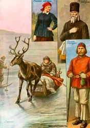 Kostüme aus Norwegen und Lappland
