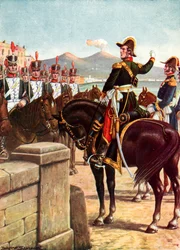 Guglielmo Pepe auf der Ponte della Maddalena in Neapel