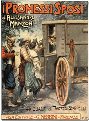 Illustration für das Cover von Die Liebenden von Alessandro Manzoni, um 1930