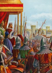 Mailand ergibt sich Friedrich Barbarossa, 1162