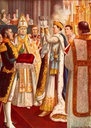 Napoleon wird im Mailänder Dom zum König von Italien gekrönt