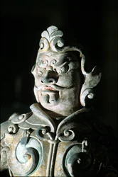 Darstellung eines Kriegers (Detail), 618-907