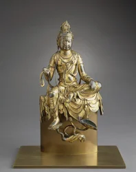 Sitzender Bodhisattva Avalokitesvara, 8. Jahrhundert