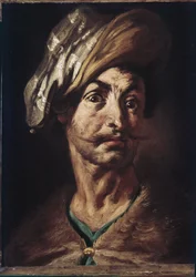 Männerkopf mit Turban