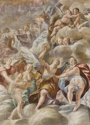 Musizierende Engel und heilige Seelen, 1629