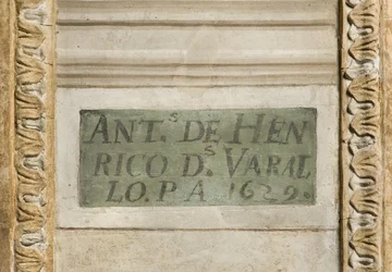 Signatur des Künstlers, Kapelle des Schutzengels