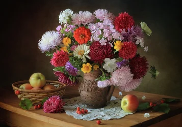 Reiche Herbstblumen