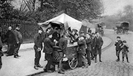 Italienischer Eis- oder Hoky-Verkäufer, London, frühe 1900er Jahre, 1926-1927