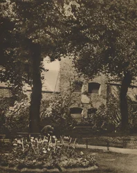 Ort des Marshalsea-Gefängnisses vom Kirchhof von St. Georges, Southwark, ca. 1935