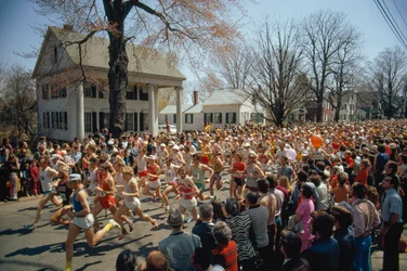 Der 77. Boston-Marathon beginnt hier