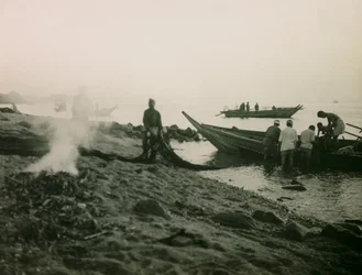 Die Rückkehr der japanischen Fischer um 1900 - 1915