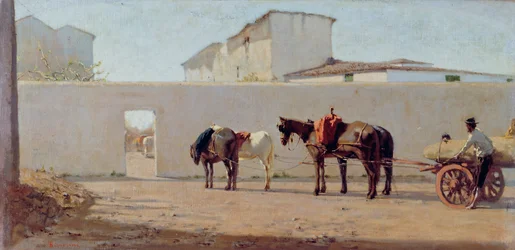 Ein Frühlingsmorgen. Die weiße Wand, ca. 1867