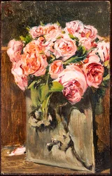 Vase mit Rosen