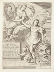 La Bocca della Verita. Titelvignette mit Porträt von Papst Clemens IX