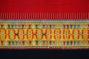 Stoff mit Doppelhakenmuster, Chom Thong, Chiang Mai, Thailand
