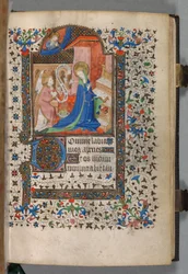 Stundenbuch (Gebrauch von Paris): Fol. 37r, Verkündigung