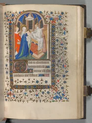 Stundenbuch Gebrauch von Paris: Fol. 72r, Darstellung im Tempel