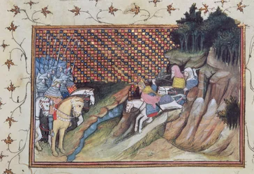 MacNamara, der irische Häuptling, kommt, um sich mit dem Earl of Gloucester zu beraten, aus der 