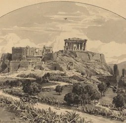 Die Akropolis von Westen