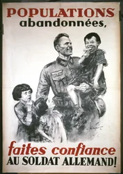 Französisches Plakat, vom Beginn der deutschen Besatzung im Juni 1940: 
